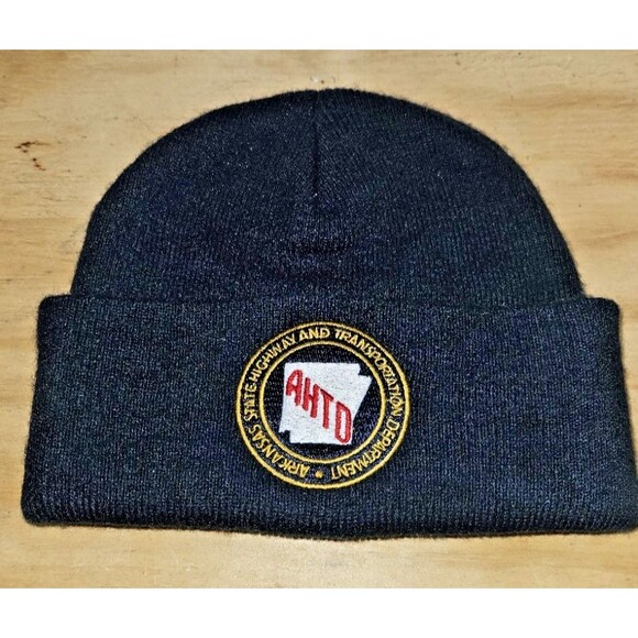 Arkansas State Highway Transportation Department beanie cap hap winter LOGO - Picture 1 of 8